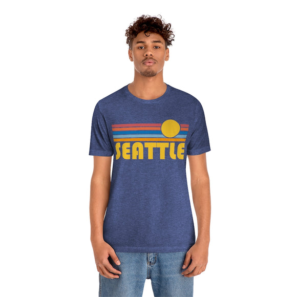 Seattle, Washington T-Shirt - Retro Sun Unisex Seattle T Shirt