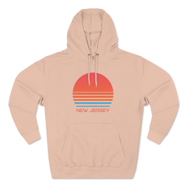 Premium New Jersey Hoodie - Retro 80s Unisex Sweatshirt
