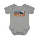 Denver Baby Bodysuit - Retro Mountain Denver, Colorado Baby Bodysuit-7