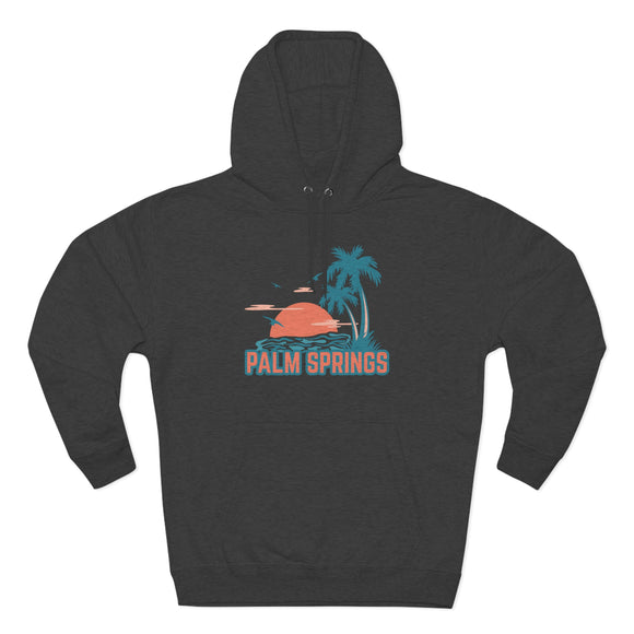 Premium Palm Springs, California Hoodie - Palm Tree Unisex Sweatshirt