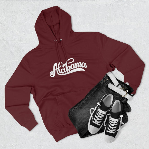 Premium Alabama Hoodie - Script Unisex Sweatshirt