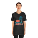 Encinitas, California T-Shirt - Retro Palm Tree & Beach Unisex Encinitas Shirt-51