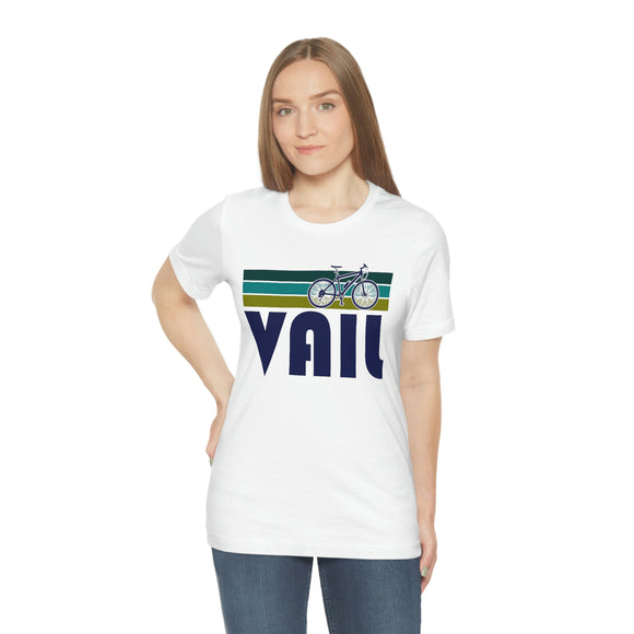 Vail T-Shirt - Retro Mountain Bike Adult Unisex Vail, Colorado T Shirt