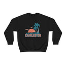 Charleston, South Carolina Sweatshirt - Unisex Retro Palm Tree Crewneck Charleston Sweatshirt-19