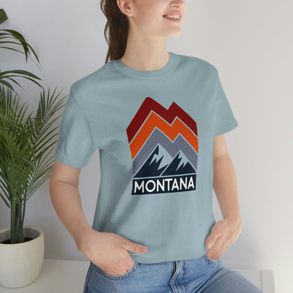 Montana T-Shirt - Retro Mountain Unisex Montana Shirt