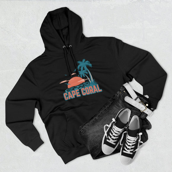 Premium Cape Coral, Florida Hoodie Hoodie - Palm Tree Unisex Sweatshirt