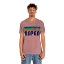 Aspen T-Shirt - Retro Mountain Bike Adult Unisex Aspen, Colorado T Shirt-21