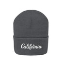 California Beanie - Adult Hand Lettered Embroidered California Knit Hat-6