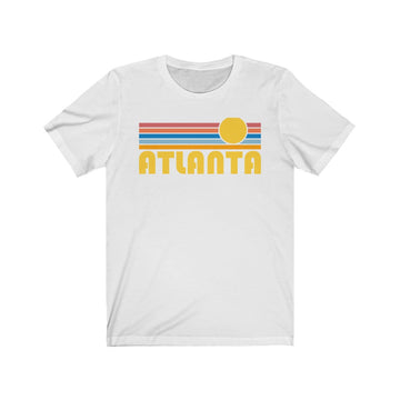 Atlanta, Georgia T-Shirt - Retro Sunrise Adult Unisex Atlanta T Shirt - 0