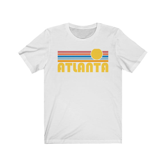 Atlanta, Georgia T-Shirt - Retro Sunrise Adult Unisex Atlanta T Shirt