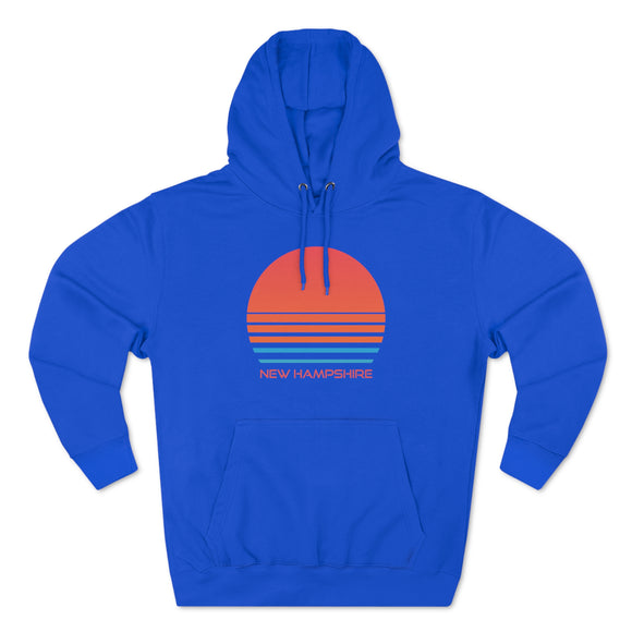 Premium New Hampshire Hoodie - Retro 80s Unisex Sweatshirt
