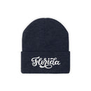 Florida Beanie - Adult Hand Lettered Embroidered Florida Knit Hat-9