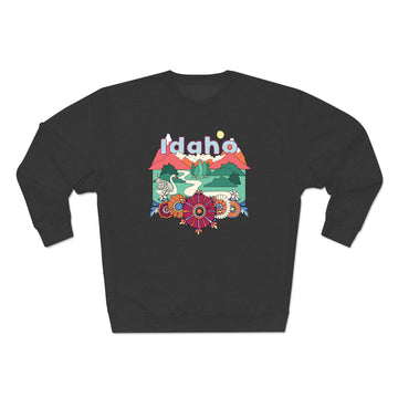 Premium Idaho Crewneck Sweatshirt - Retro Unisex Sweatshirt