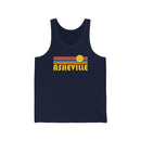 Asheville, North Carolina Tank Top - Unisex Asheville Tank Top Retro Sun-1