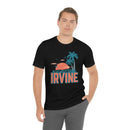 Irvine, California T-Shirt - Retro Palm Tree & Beach Unisex Irvine Shirt-22