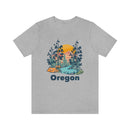 Oregon T-Shirt - Mountain Illustration Unisex Oregon Shirt-25