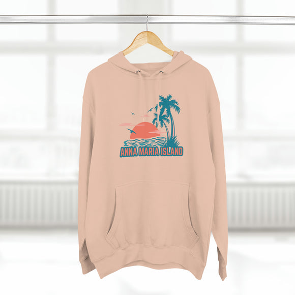 Premium Anna Maria Island, Florida Hoodie Hoodie - Palm Tree Unisex Sweatshirt