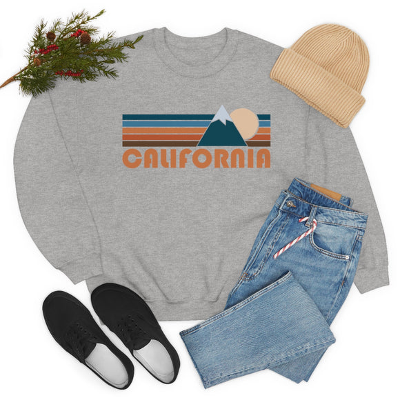 California Sweatshirt - Retro Mountain Unisex