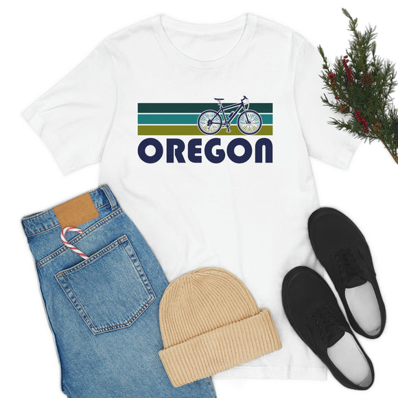 Oregon T-Shirt - Retro Mountain Bike Adult Unisex Oregon T Shirt