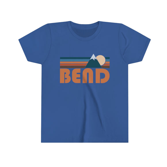 Bend Youth T-Shirt - Retro Mountain Oregon Kid's TShirt