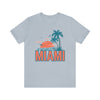 Miami, Florida T-Shirt - Retro Palm Tree & Beach Unisex Miami Shirt