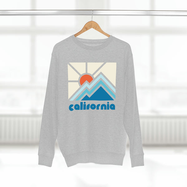 Premium California Crewneck Sweatshirt - Retro Unisex Sweatshirt