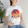 Beach Bum T-Shirt - Retro Palm Tree Unisex Beach Bum Shirt