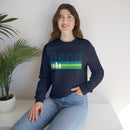 Bend, Oregon Sweatshirt - Retro Trees Unisex-30