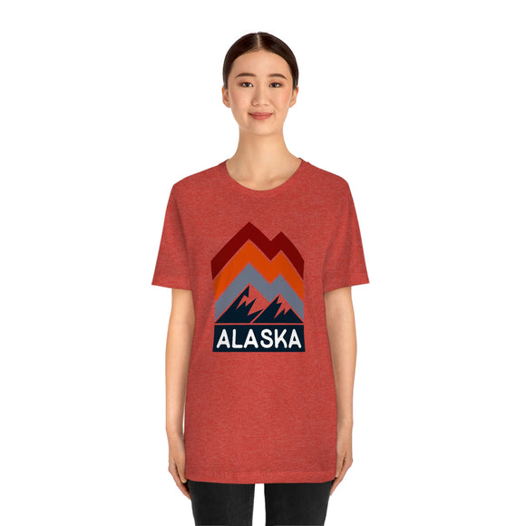 Alaska T-Shirt - Retro Mountain Unisex Alaska Shirt