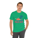 Palo Alto, California T-Shirt - Retro Palm Tree & Beach Unisex Palo Alto Shirt-42