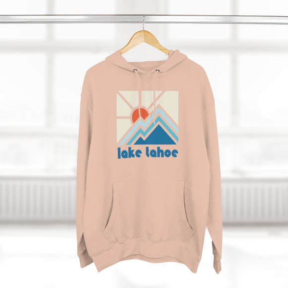 Premium Lake Tahoe, California Hoodie - Min Mountain Unisex Sweatshirt