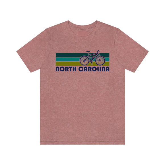 North Carolina T-Shirt - Retro Mountain Bike Adult Unisex North Carolina T Shirt