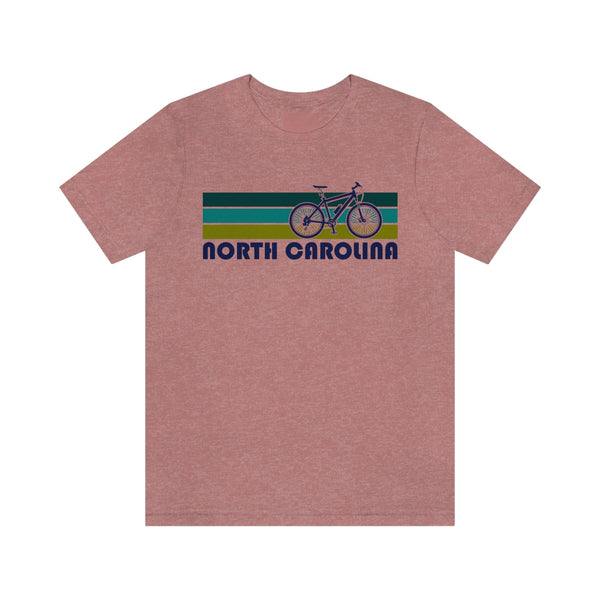 North Carolina T-Shirt - Retro Mountain Bike Adult Unisex North Carolina T Shirt