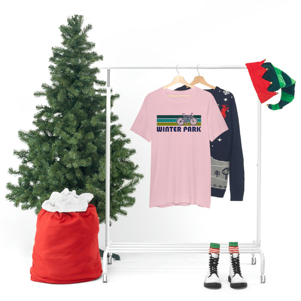 Winter Park T-Shirt - Retro Mountain Bike Adult Unisex Winter Park, Colorado T Shirt