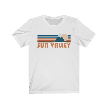 Sun Valley, Idaho T-Shirt - Retro Mountain Adult Unisex Sun Valley T Shirt - 0