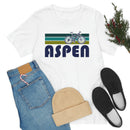 Aspen T-Shirt - Retro Mountain Bike Adult Unisex Aspen, Colorado T Shirt-16