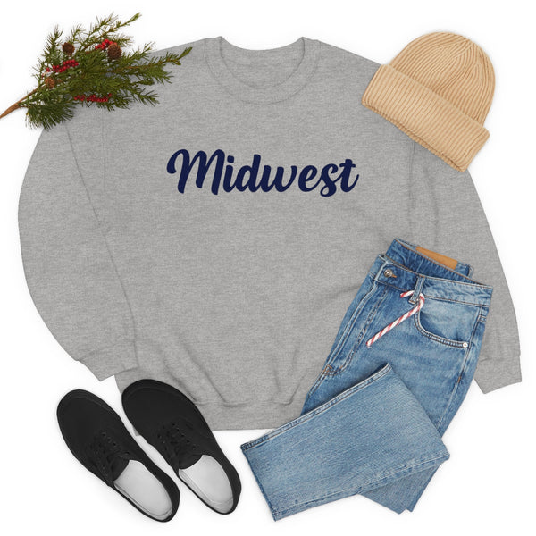 Midwest Sweatshirt - Script Crewneck Unisex Midwest Sweatshirt