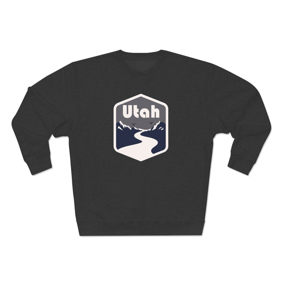 Premium Utah Crewneck Sweatshirt - Retro Unisex Sweatshirt