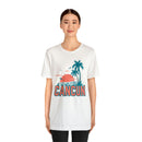 Cancun, Mexico T-Shirt - Retro Palm Tree & Beach Unisex Cancun Shirt-15