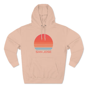 Premium San Jose, California Hoodie - Retro 80s Unisex Sweatshirt