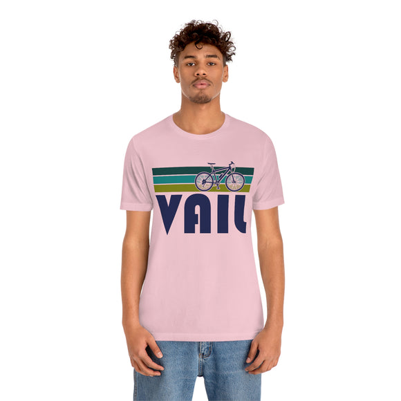 Vail T-Shirt - Retro Mountain Bike Adult Unisex Vail, Colorado T Shirt