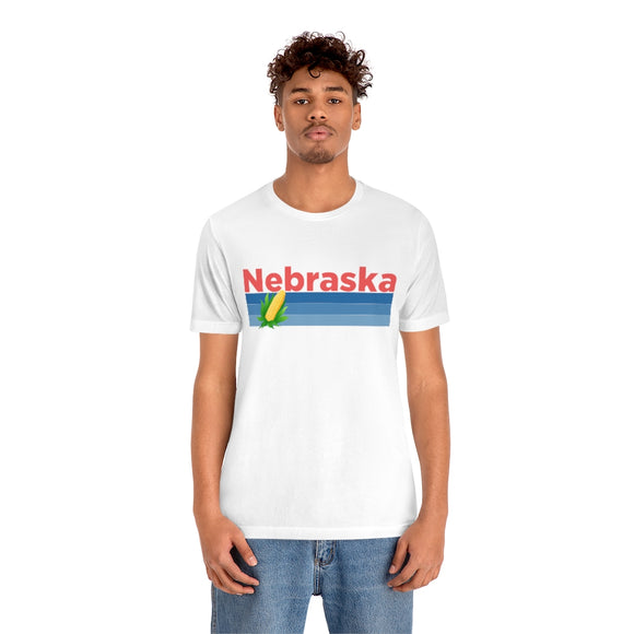 Nebraska T-Shirt - Retro Corn Unisex Nebraska Shirt