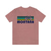 Montana T-Shirt - Retro Mountain Bike Adult Unisex Montana T Shirt