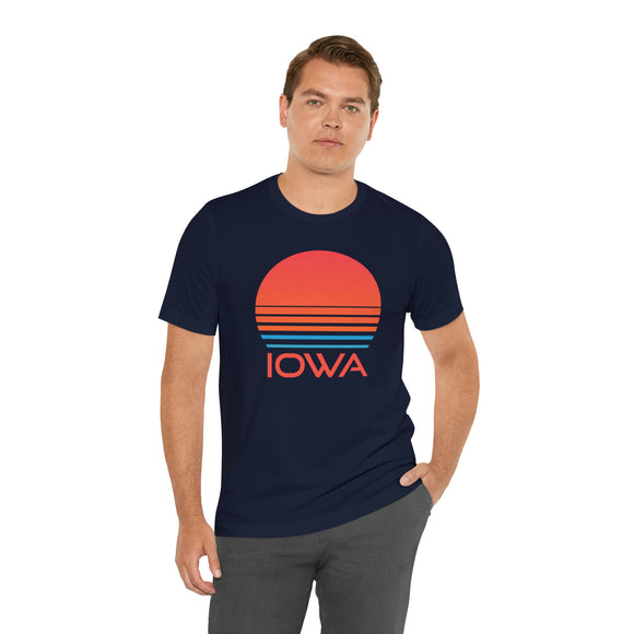 Iowa T-Shirt - Retro 80s Unisex Iowa Shirt
