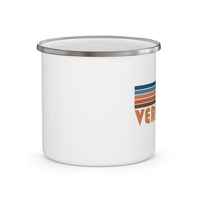 Vermont Camp Mug - Retro Mountain Enamel Campfire Vermont Mug