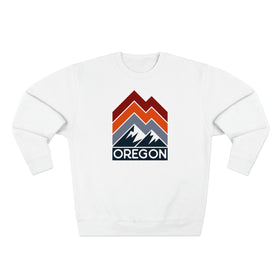 Premium Oregon Sweatshirt - Retro Unisex Premium Crewneck Oregon Sweatshirt