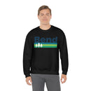 Bend, Oregon Sweatshirt - Retro Trees Unisex-12