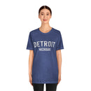 Detroit, Michigan Shirt - Paint Text Unisex Detroit T-Shirt-2