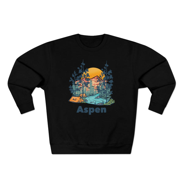 Premium Aspen Sweatshirt - Unisex Premium Crewneck Aspen, Colorado Sweatshirt