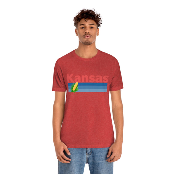 Kansas T-Shirt - Retro Corn Unisex Kansas Shirt